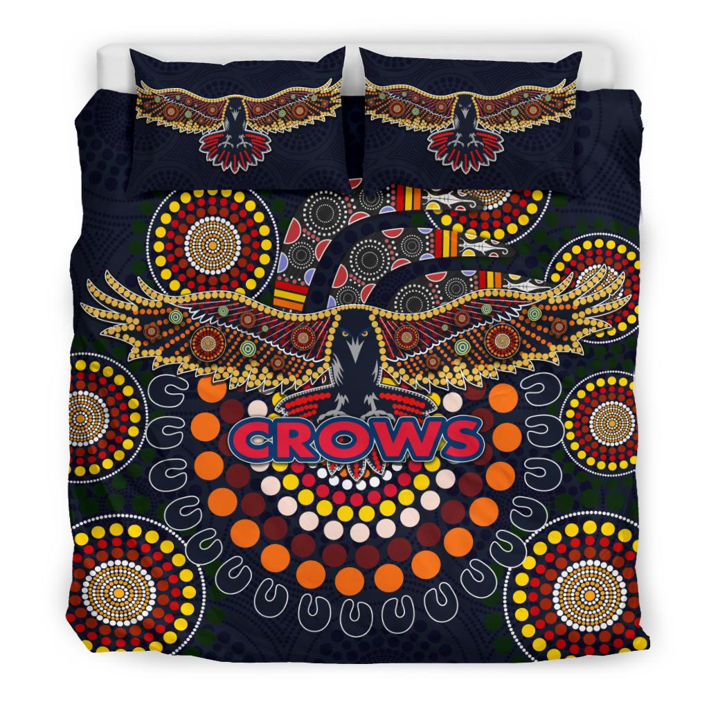 Adelaide Bedding Set Indigenous Crows - Vibe Hoodie Shop