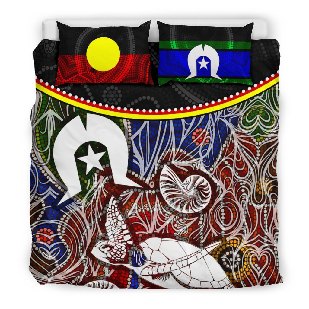 Bedding Set - Aboriginal Dot In NAIDOC Week 2022 Style - Vibe Hoodie Shop