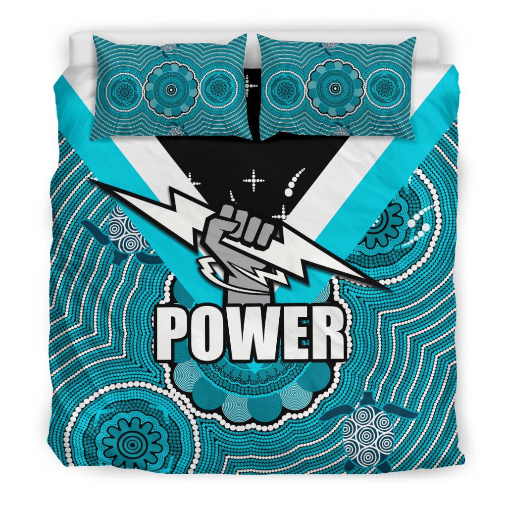 Port Adelaide Bedding Set Power - Vibe Hoodie Shop