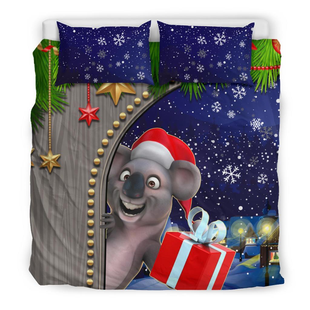 Christmas Bedding Set - Fun Koala Christmas - - Vibe Hoodie Shop