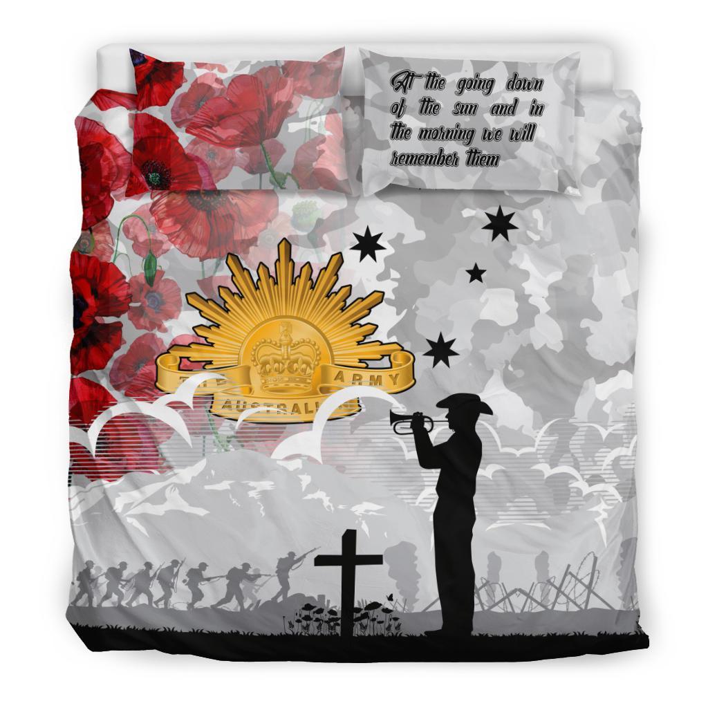 ANZAC Bedding Set - We Will Remember Them - Vibe Hoodie Shop