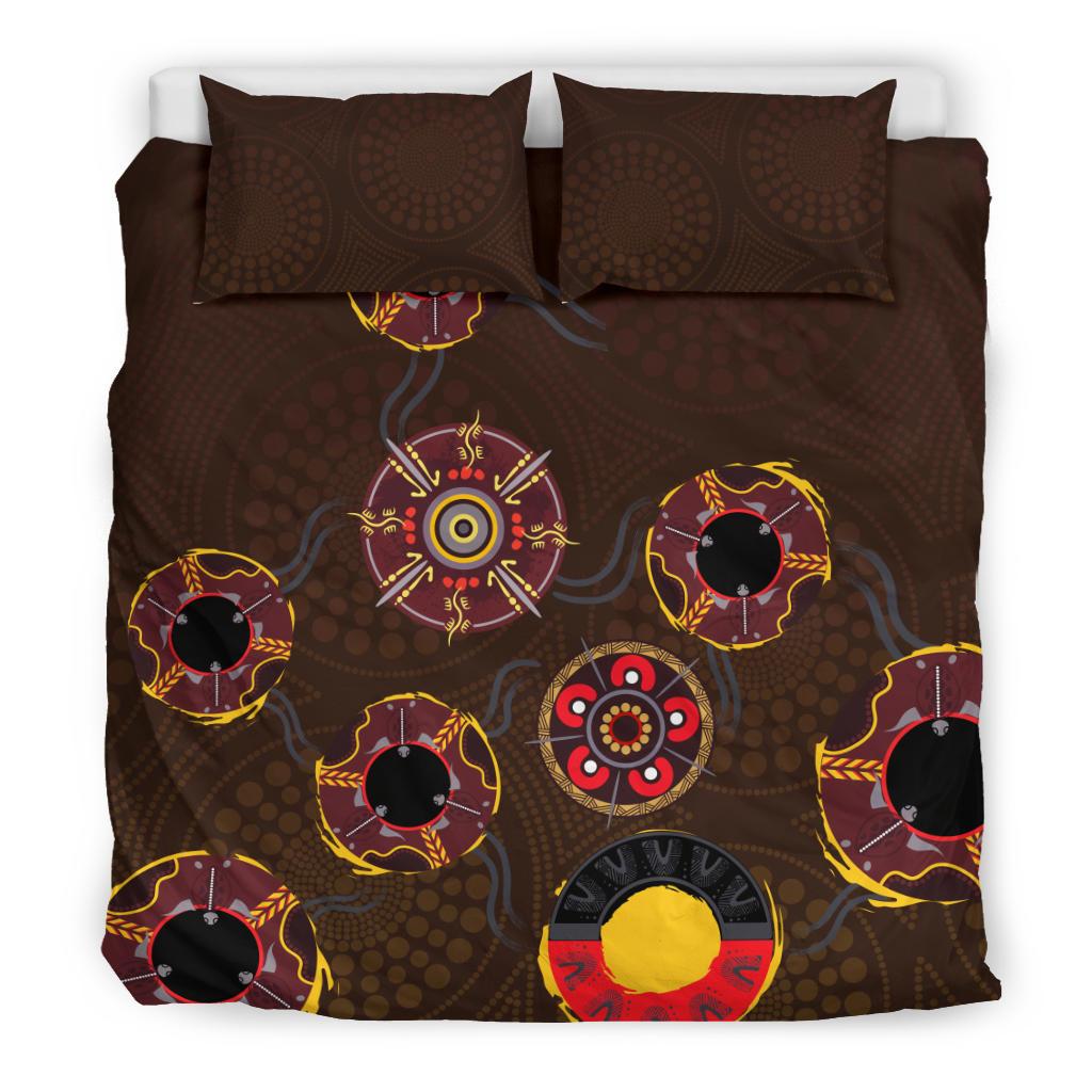 Hawthorn Bedding Set Hawks Indigenous - Brown - Vibe Hoodie Shop