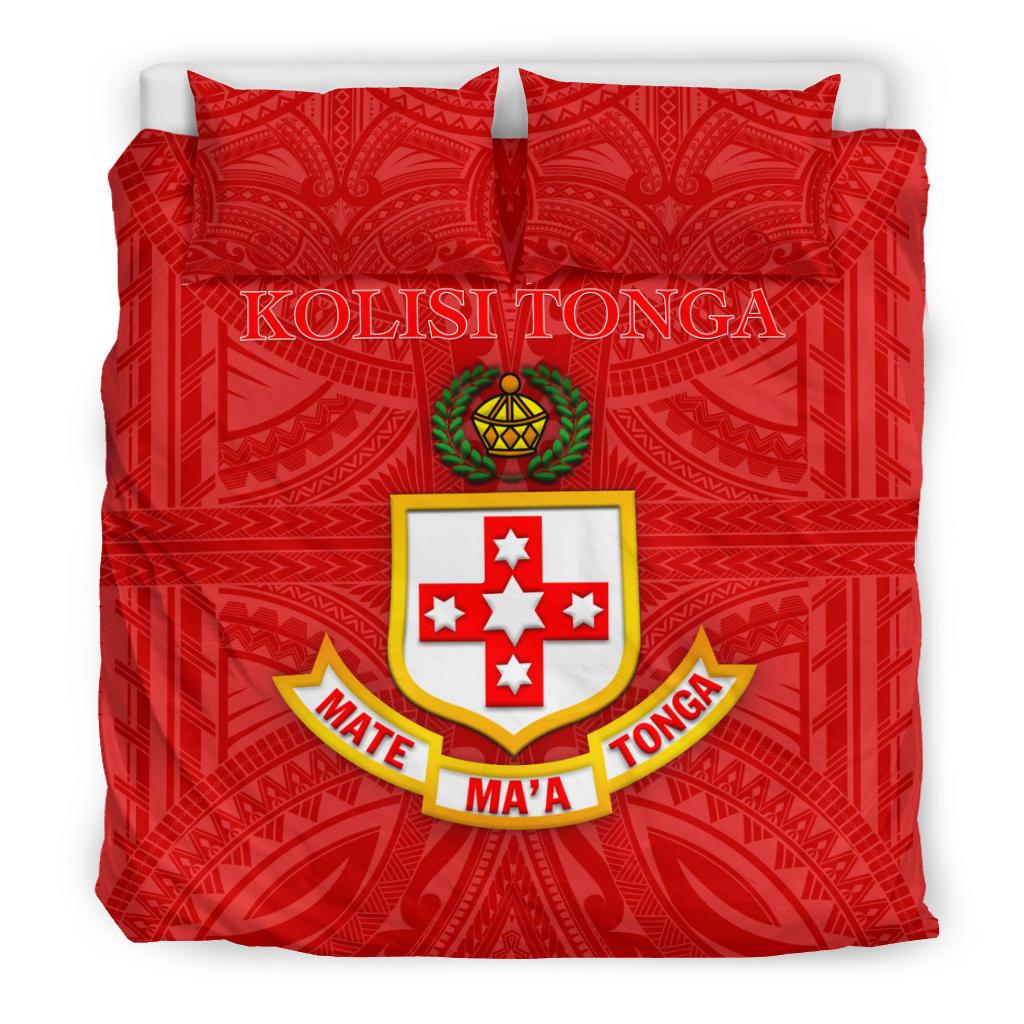 Kolisi Tonga Bedding Set Mate Ma'a Tonga Unique Rugby Style - Vibe Hoodie Shop