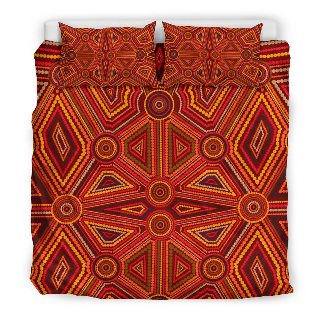 Aboriginal Bedding Set, Indigenous Patterns Ver02 - Vibe Hoodie Shop