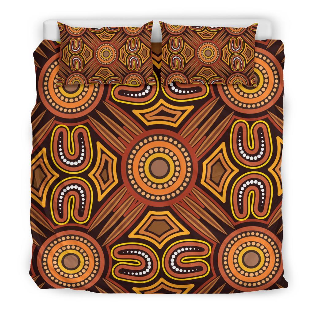 Aboriginal Bedding Set, Indigenous Patterns Ver04 - Vibe Hoodie Shop