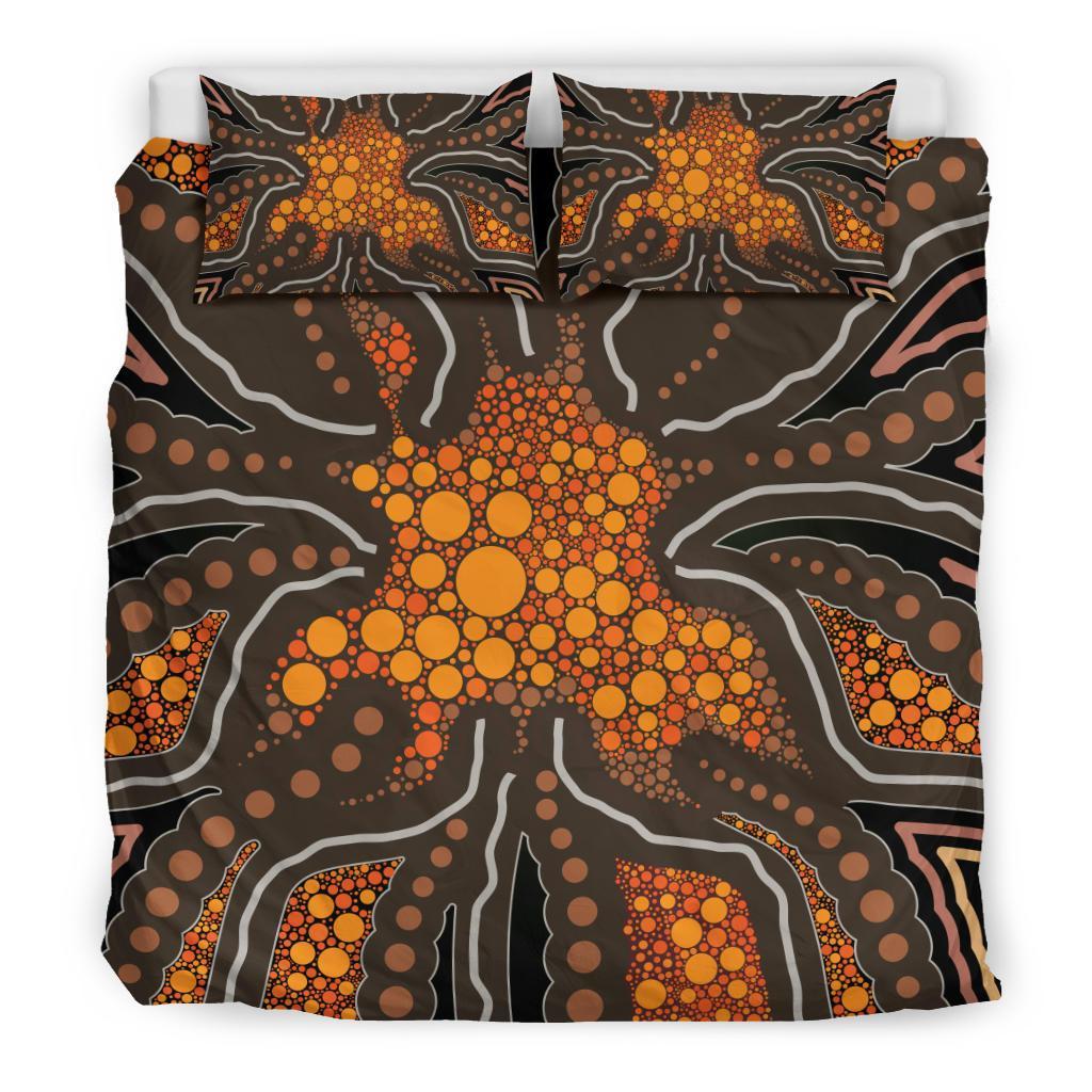 Aboriginal Bedding Set, Indigenous Patterns Ver07 - Vibe Hoodie Shop