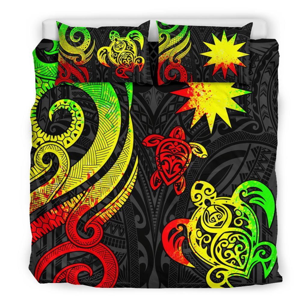 Nauru Bedding Set - Reggae Tentacle Turtle - Vibe Hoodie Shop