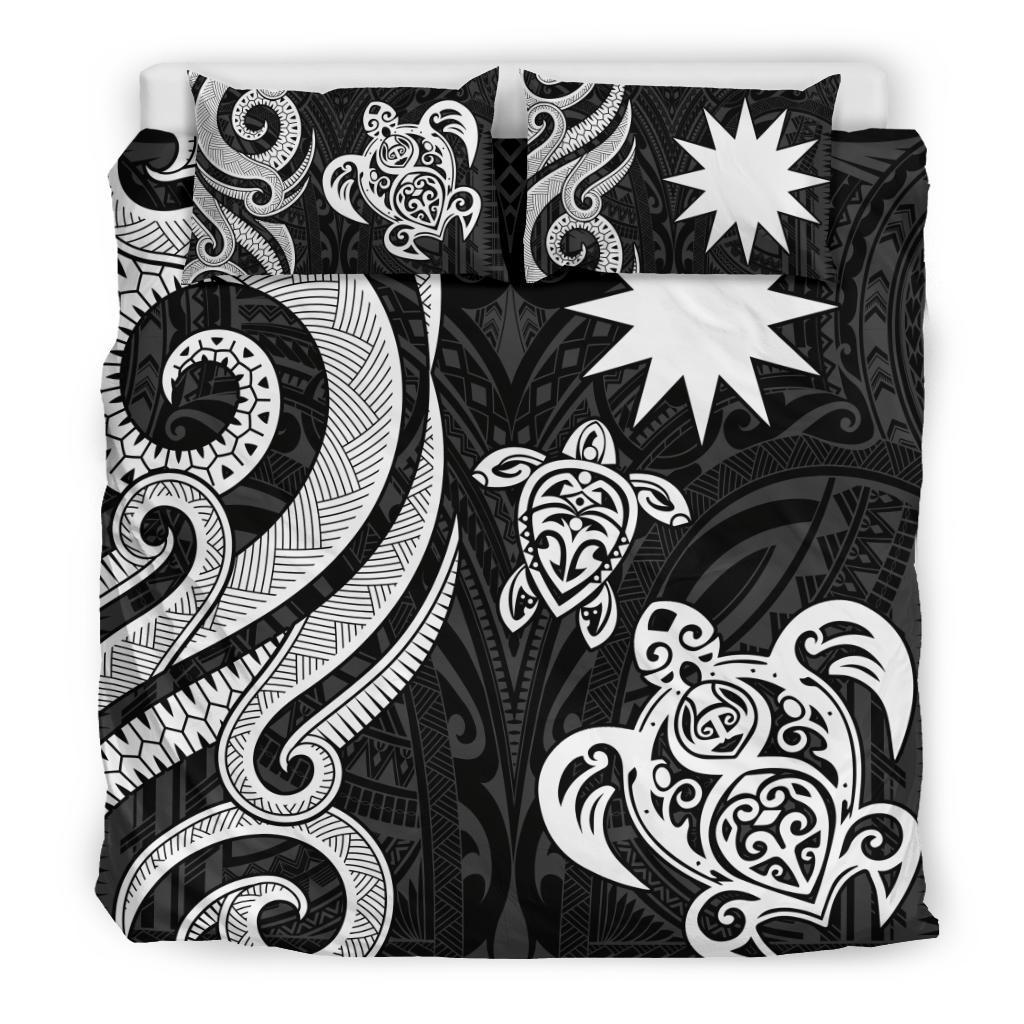 Nauru Bedding Set - White Tentacle Turtle - Vibe Hoodie Shop