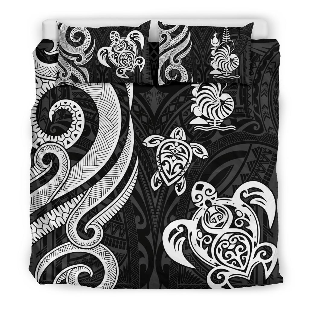 New Caledonia Bedding Set - White Tentacle Turtle - Vibe Hoodie Shop