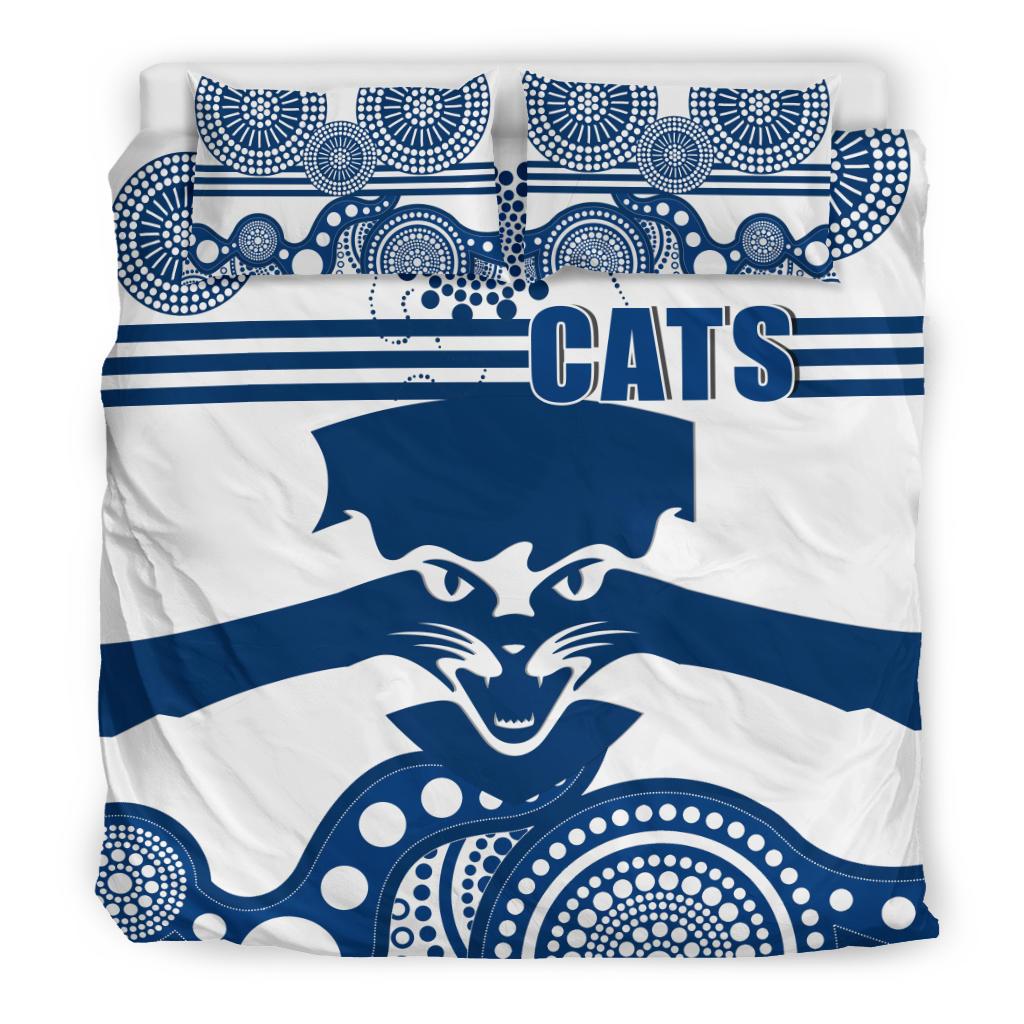 Cats Bedding Set Geelong Indigenous - Vibe Hoodie Shop