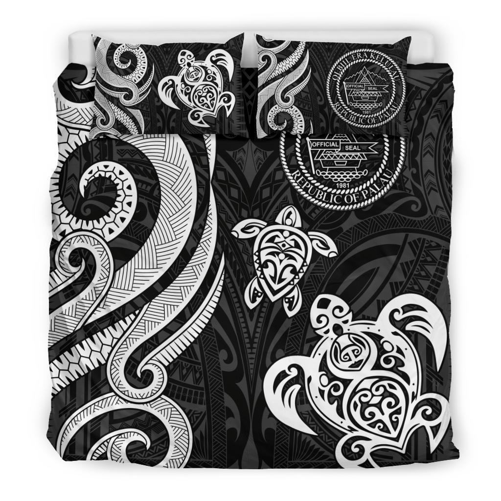 Palau Bedding Set - White Tentacle Turtle - Vibe Hoodie Shop