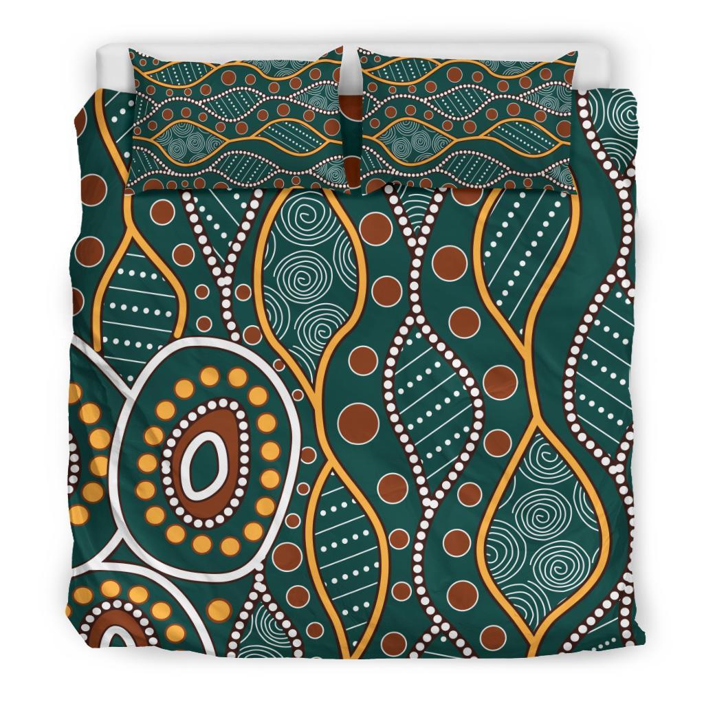 Aboriginal Bedding Set - Indigenous Patterns Ver09 - Vibe Hoodie Shop