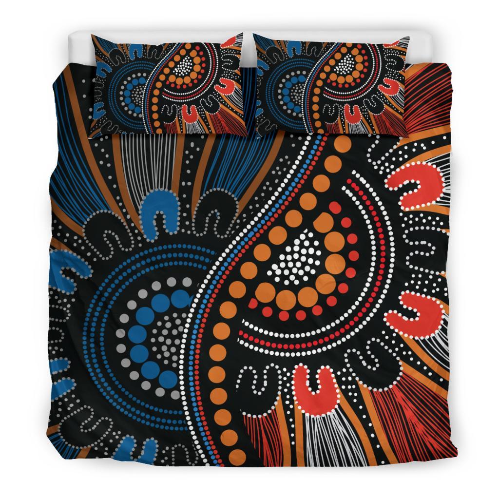 Aboriginal Bedding Set - Indigenous Patterns Ver09 - Vibe Hoodie Shop