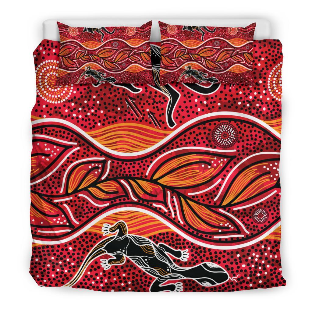 Aboriginal Bedding Set - Indigenous Patterns Ver12 - Vibe Hoodie Shop