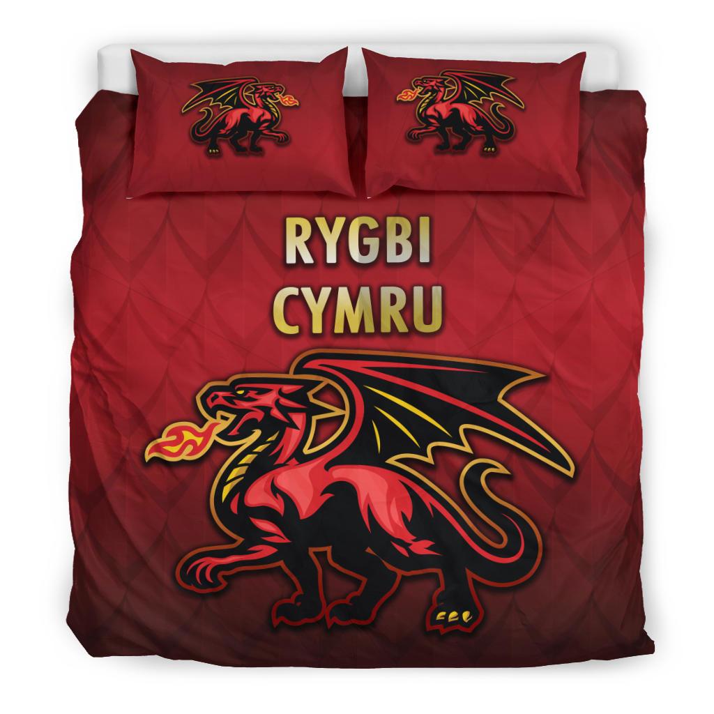 Wales Rugby Bedding Set Simple Style - Vibe Hoodie Shop