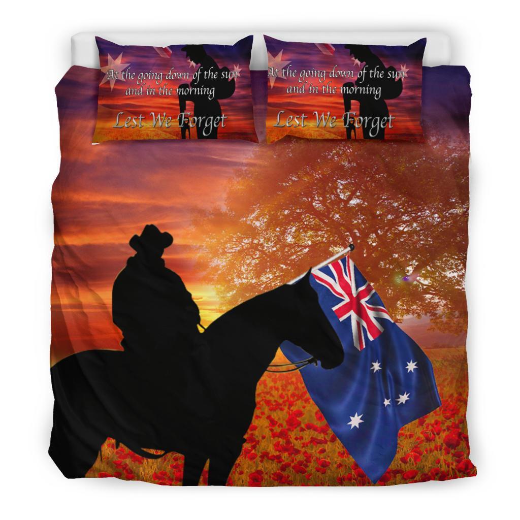 ANZAC Day 2021 Bedding Set - Lest We Forget - Vibe Hoodie Shop