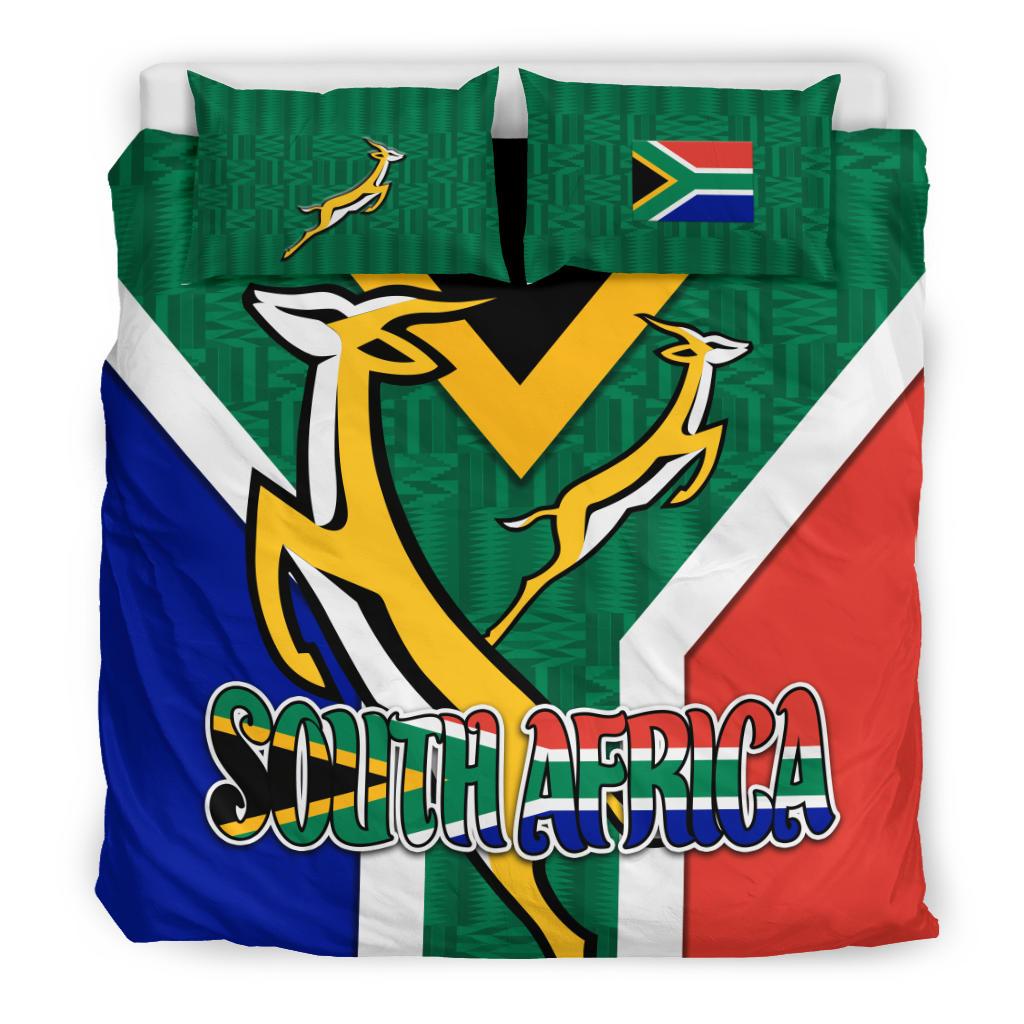 South Africa Bedding Set Springboks Rugby Be Proud - Vibe Hoodie Shop