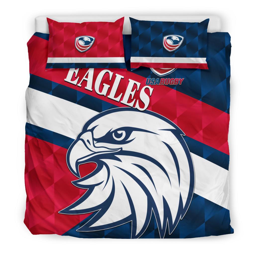 USA Rugby Bedding Set Eagles Sporty Style - Vibe Hoodie Shop