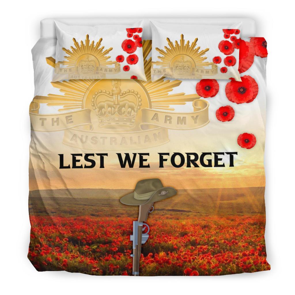 ANZAC Day 2021 Bedding Set - We Will Remember Them - Vibe Hoodie Shop