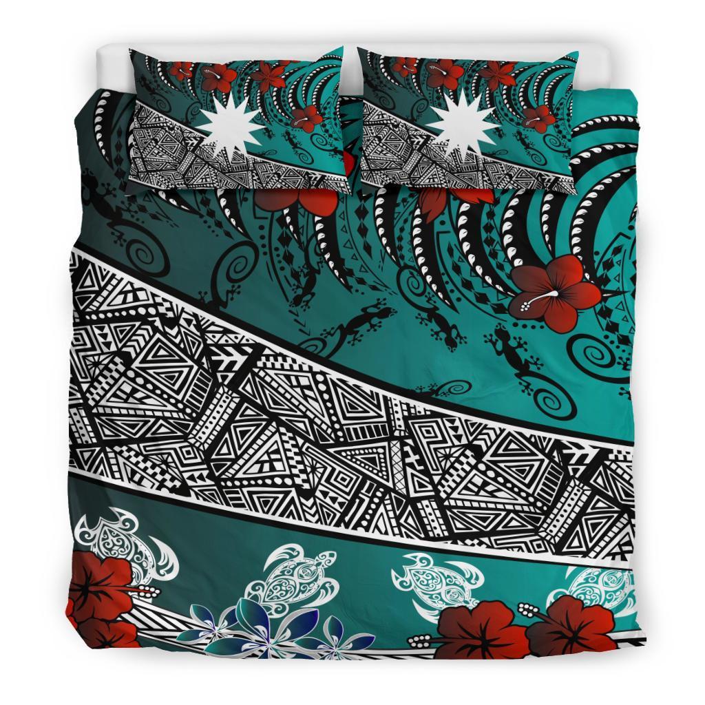 Nauru Bedding Set - Lizard And Turtle Green - Vibe Hoodie Shop