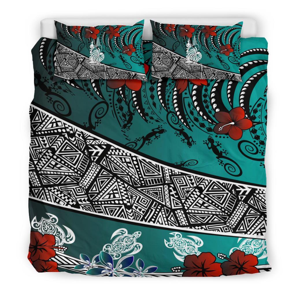 New Caledonia Bedding Set - Lizard And Turtle Green - Vibe Hoodie Shop