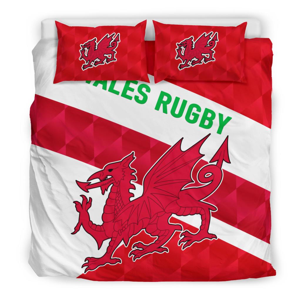 Wales Rugby Bedding Set Sporty Style - Vibe Hoodie Shop