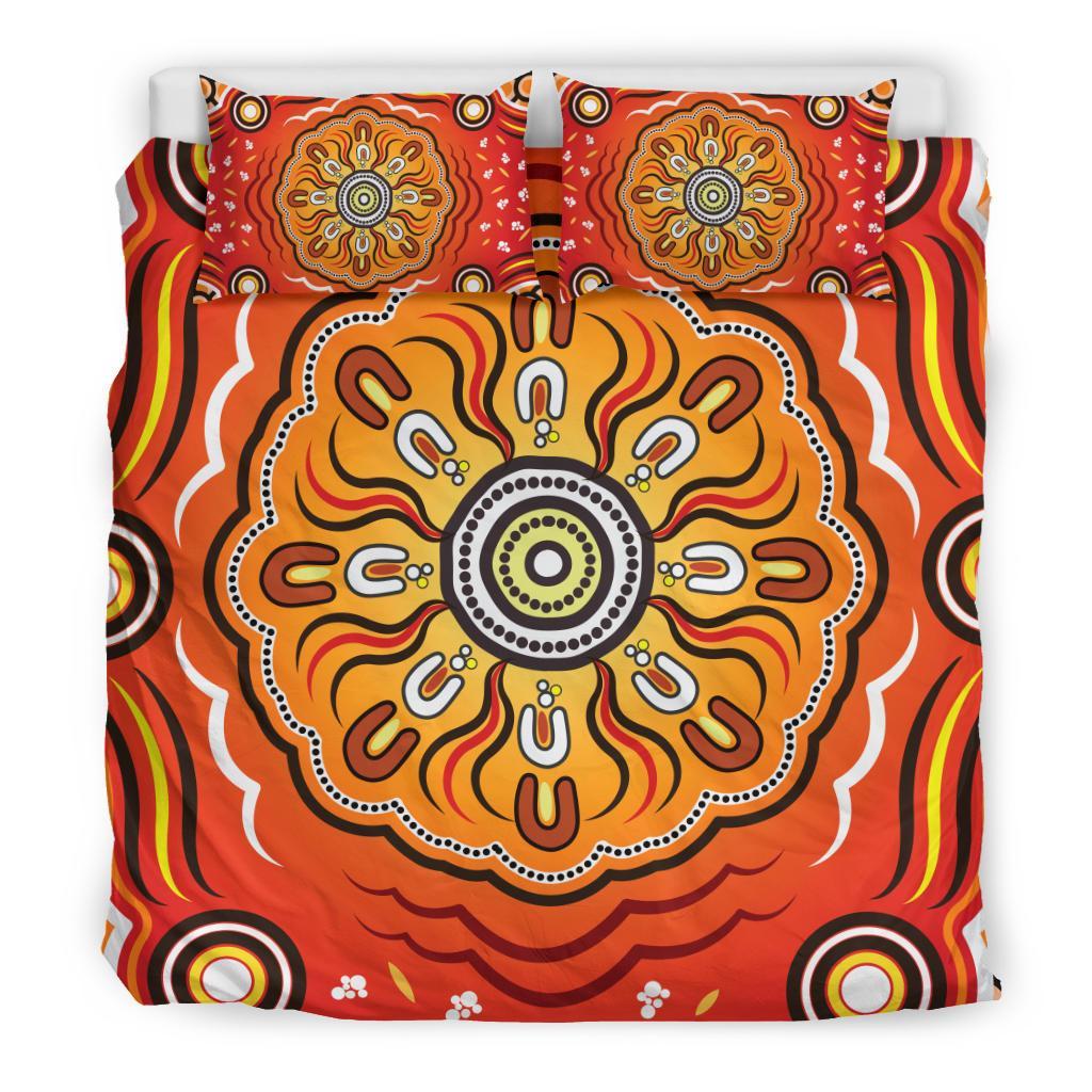 Aboriginal Bedding Set - Indigenous Art Patterns Ver01 - Vibe Hoodie Shop