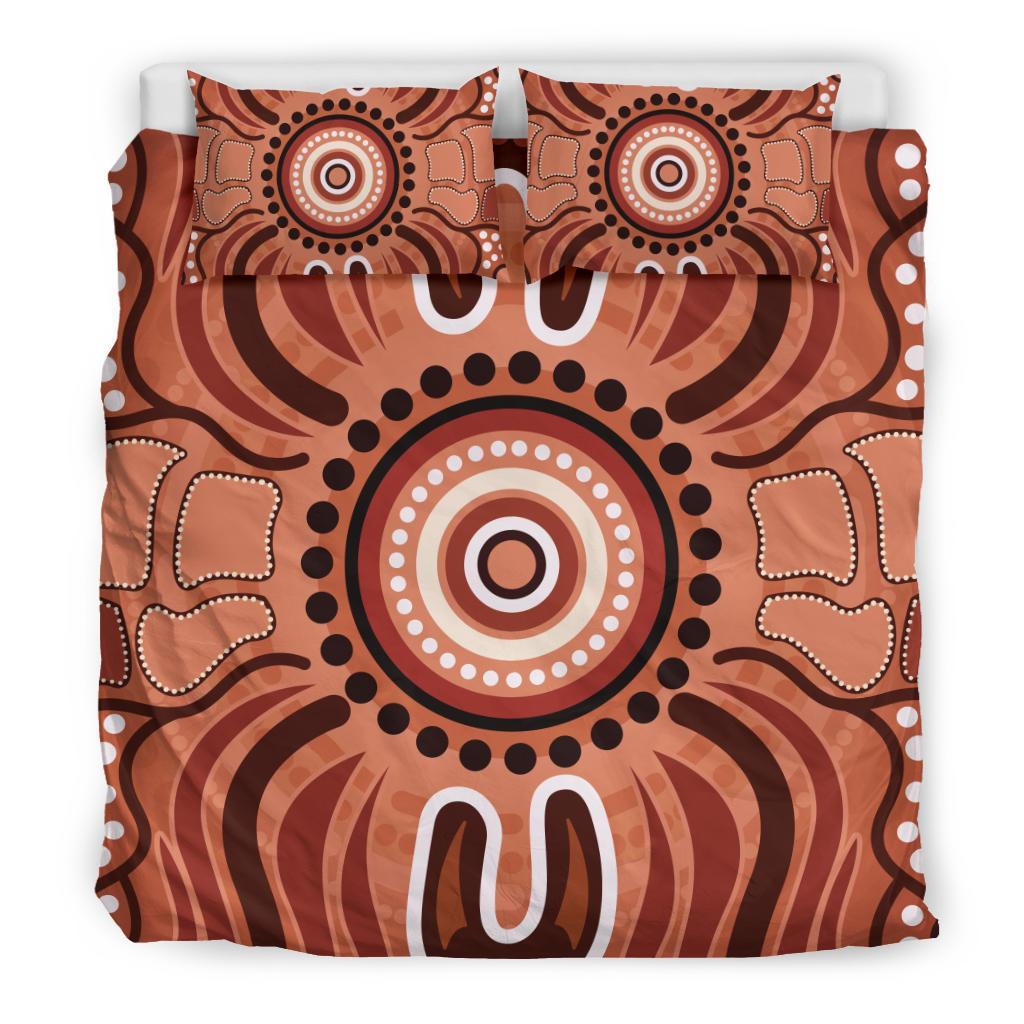 Aboriginal Bedding Set - Indigenous Art Patterns Ver02 - Vibe Hoodie Shop