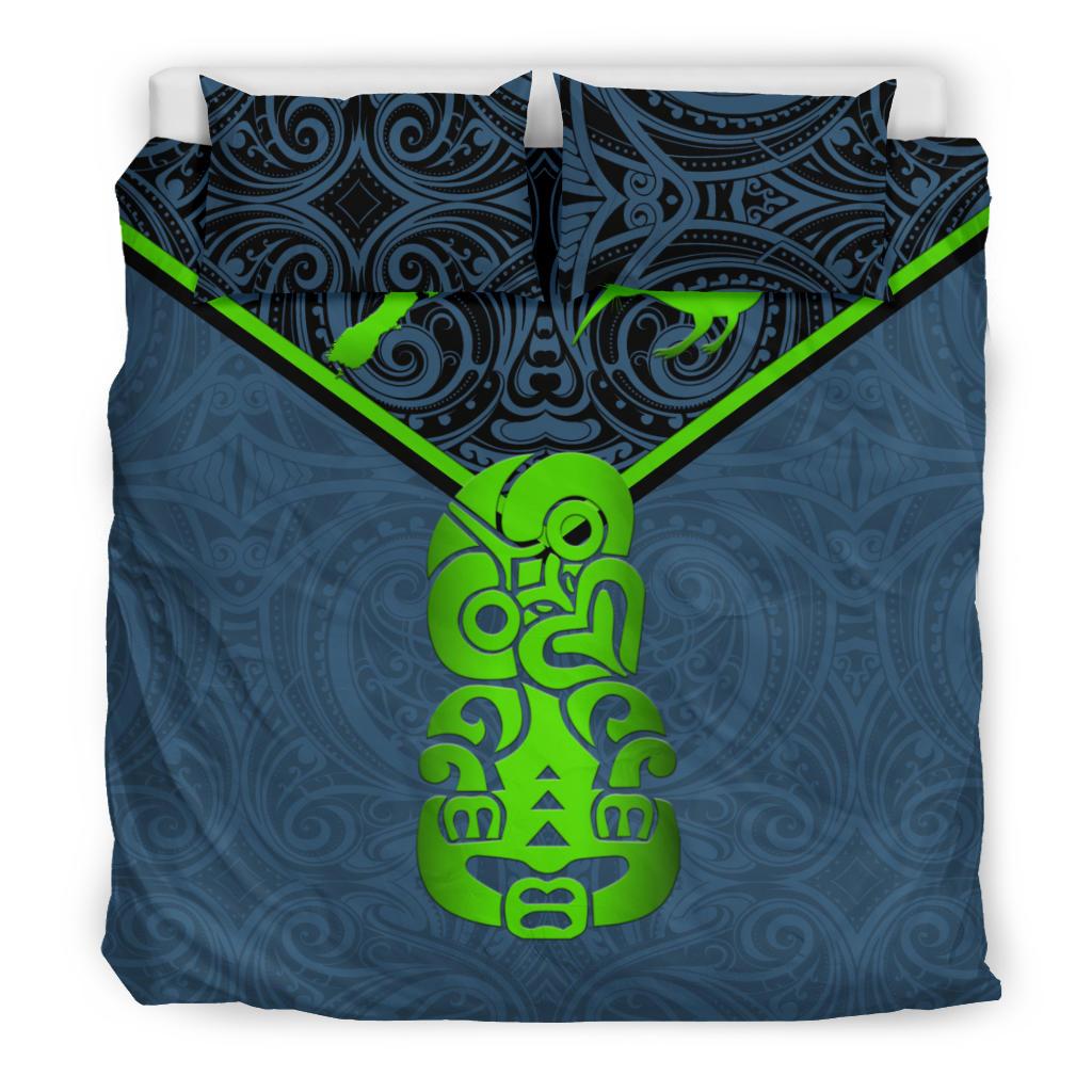 New Zealand Maori Rugby Bedding Set Pride Version - Navy - Vibe Hoodie Shop