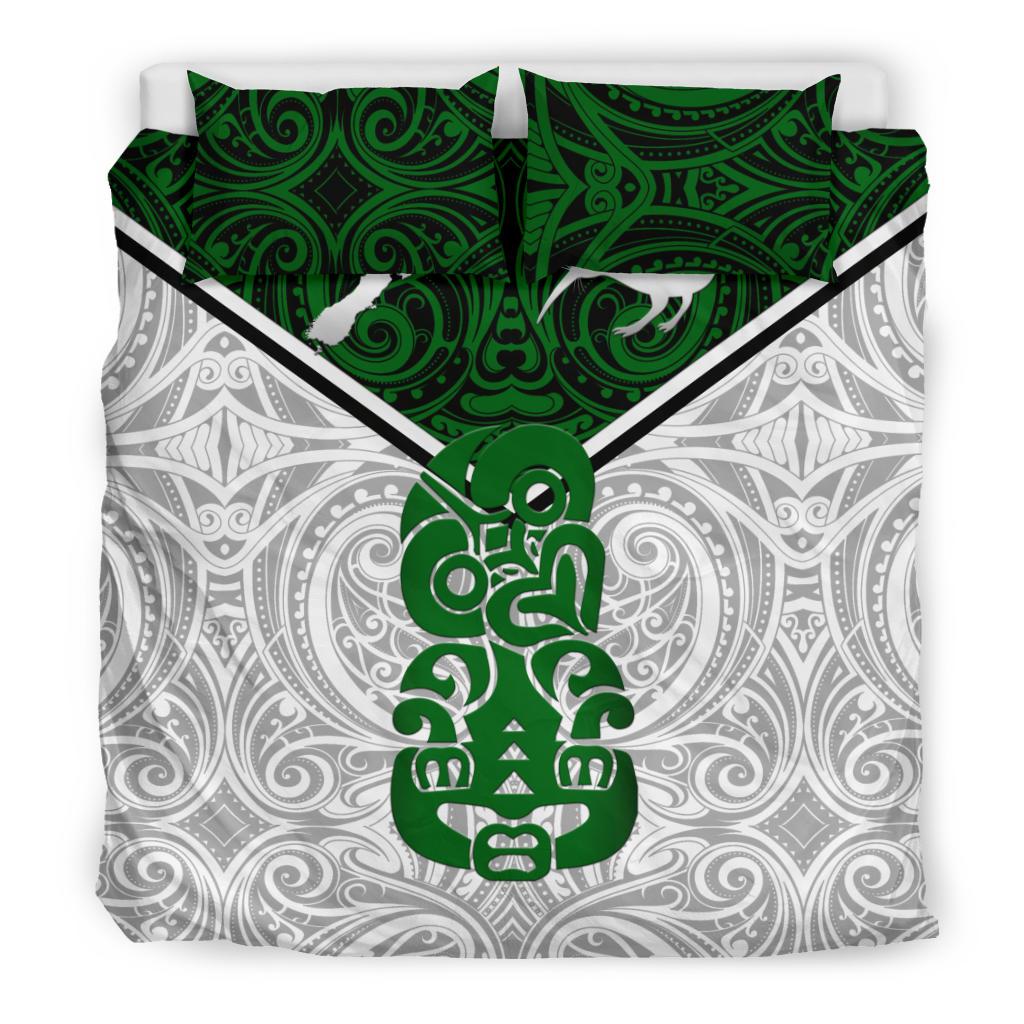 New Zealand Maori Rugby Bedding Set Pride Version - White - Vibe Hoodie Shop