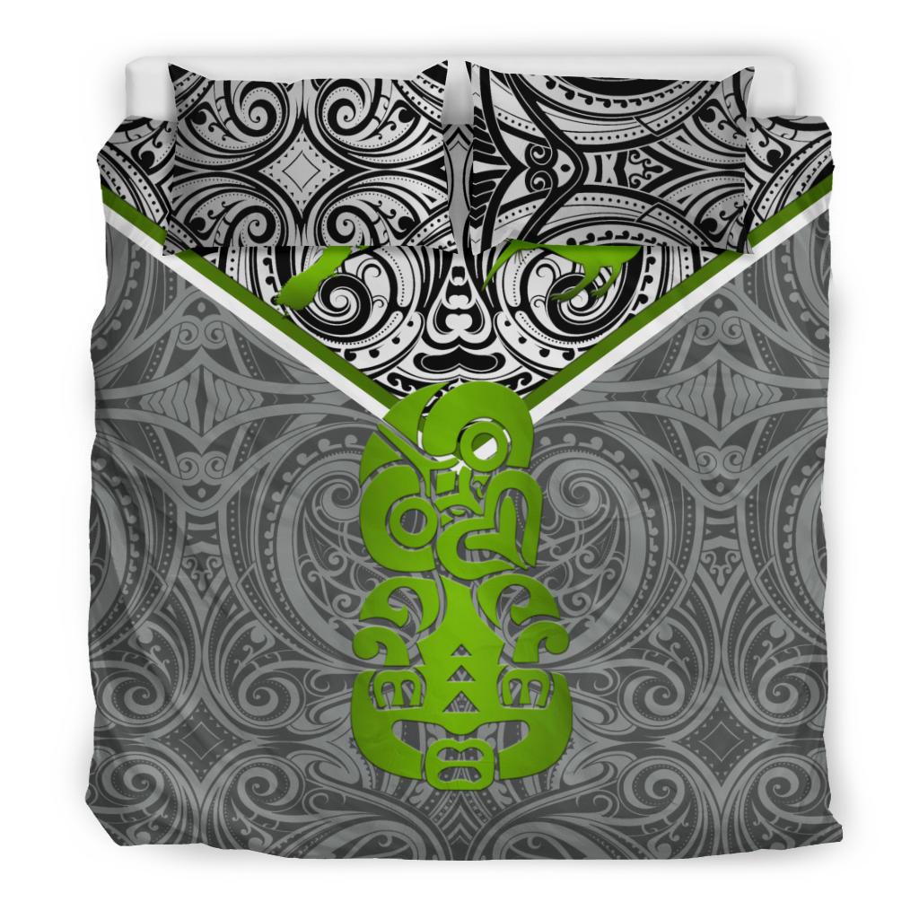 New Zealand Maori Rugby Bedding Set Pride Version - Gray - Vibe Hoodie Shop