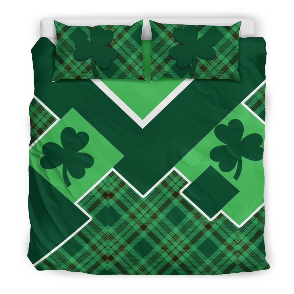 St. Patrick Day Ireland Bedding Set Shamrock - Vibe Hoodie Shop