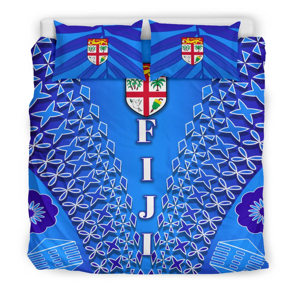 Fiji Drua Bedding Set Tapa - Vibe Hoodie Shop