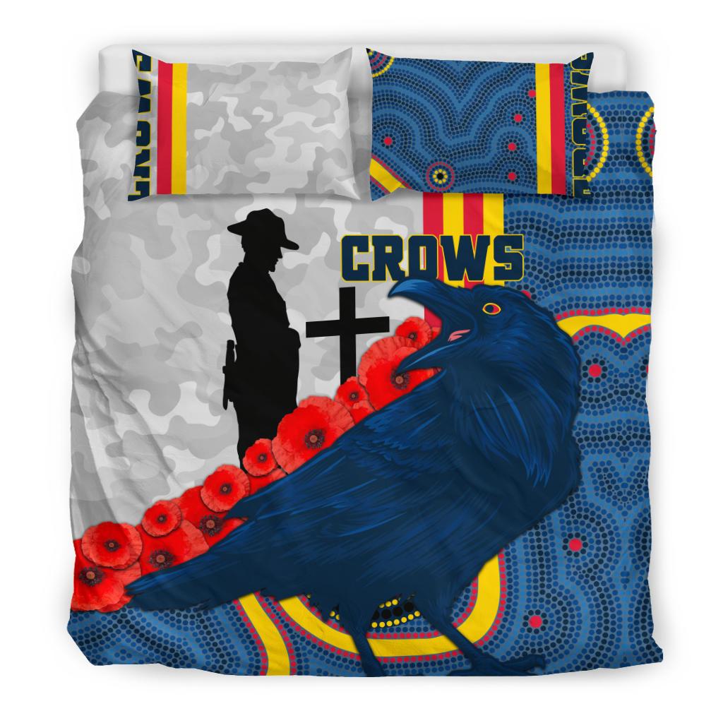 Adelaide Bedding Set Special Crows ANZAC Day - Vibe Hoodie Shop