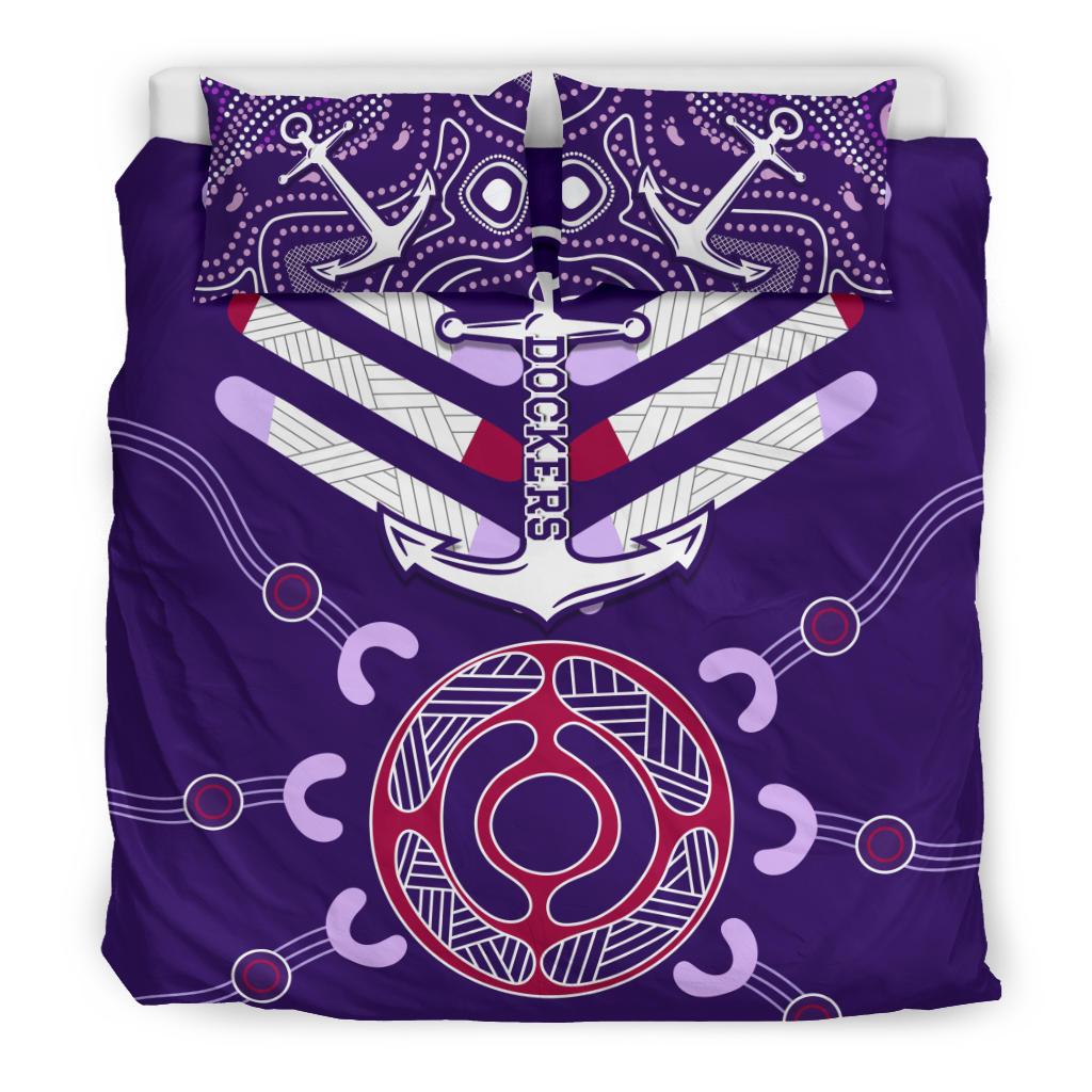 Dockers Bedding Set Indigenous Fremantle - Vibe Hoodie Shop