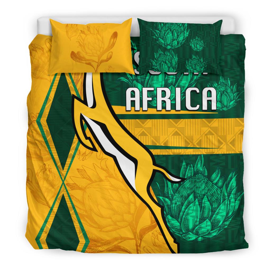 South Africa Bedding Set Springboks Rugby Be Fancy - Vibe Hoodie Shop