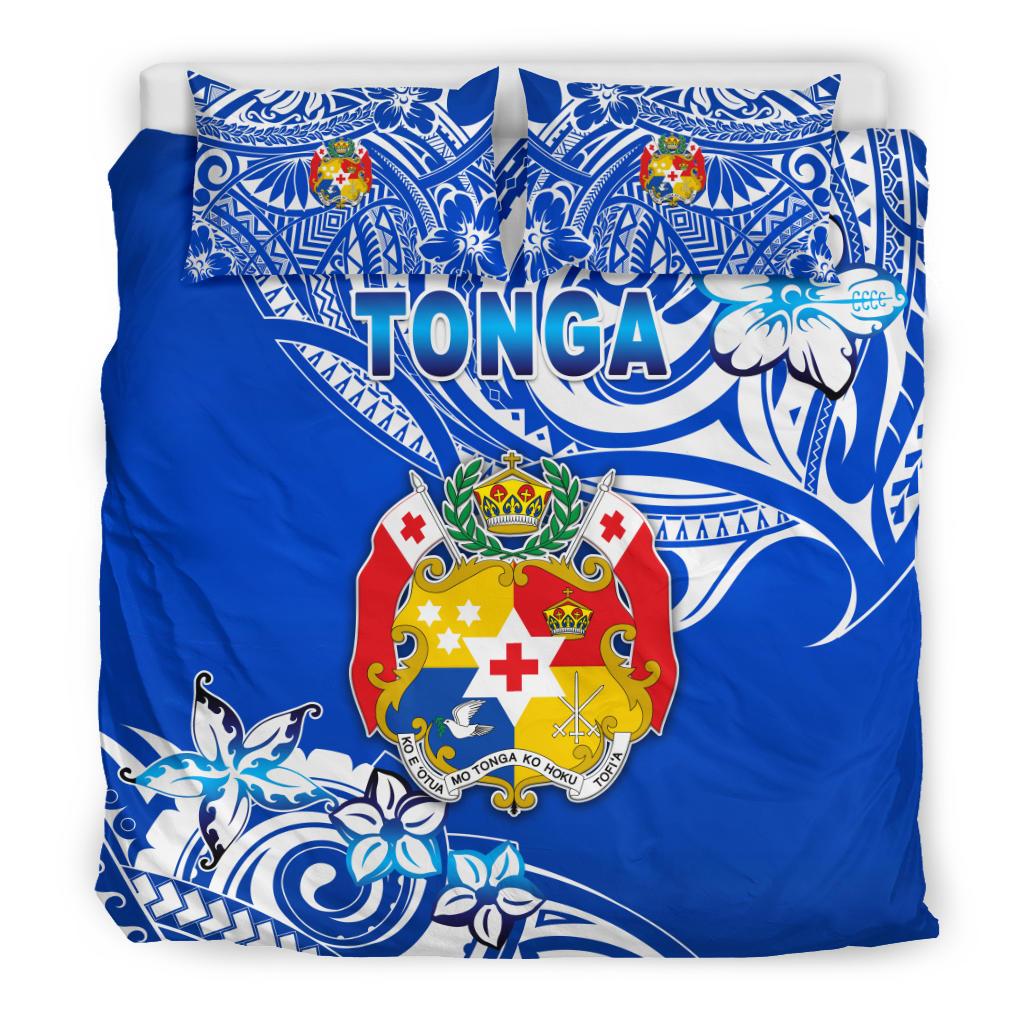 Mate Ma'a Tonga Rugby Bedding Set Polynesian Unique Vibes Blue - Vibe Hoodie Shop