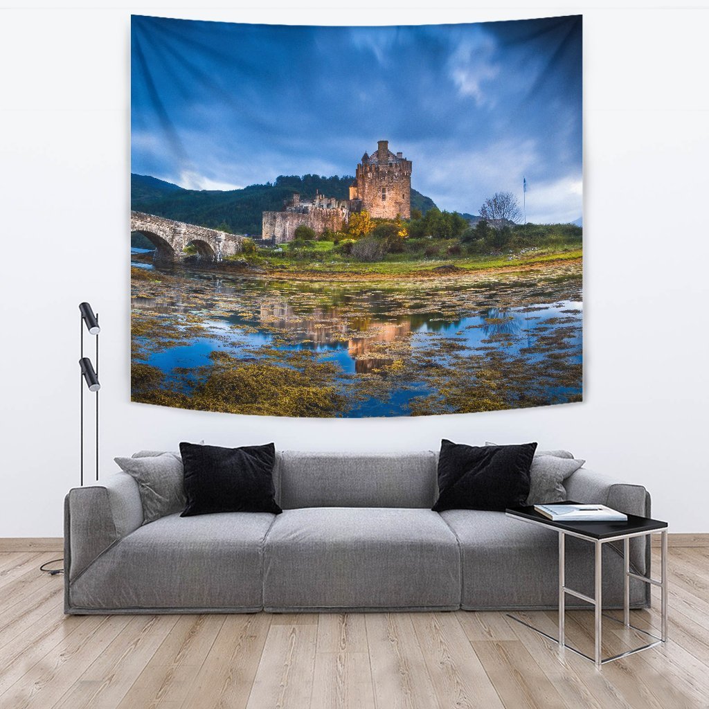 Scotland - Eilean Donan Castle Tapestry - Vibe Hoodie Shop