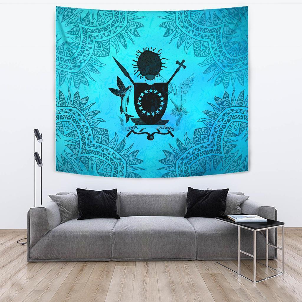 Cook Islands Tapestry Turquoise - Vibe Hoodie Shop