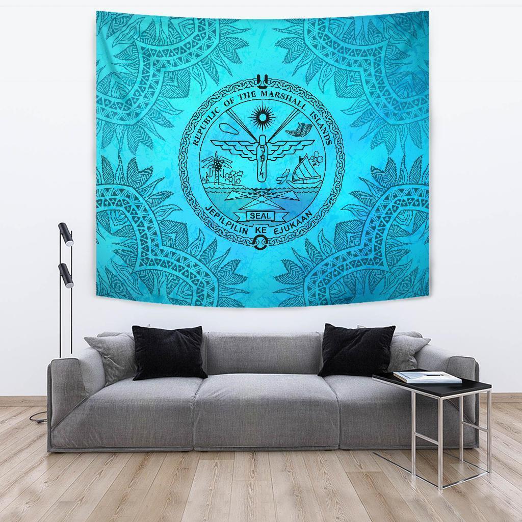 Marshall Islands 1 Tapestry Turquoise - Vibe Hoodie Shop