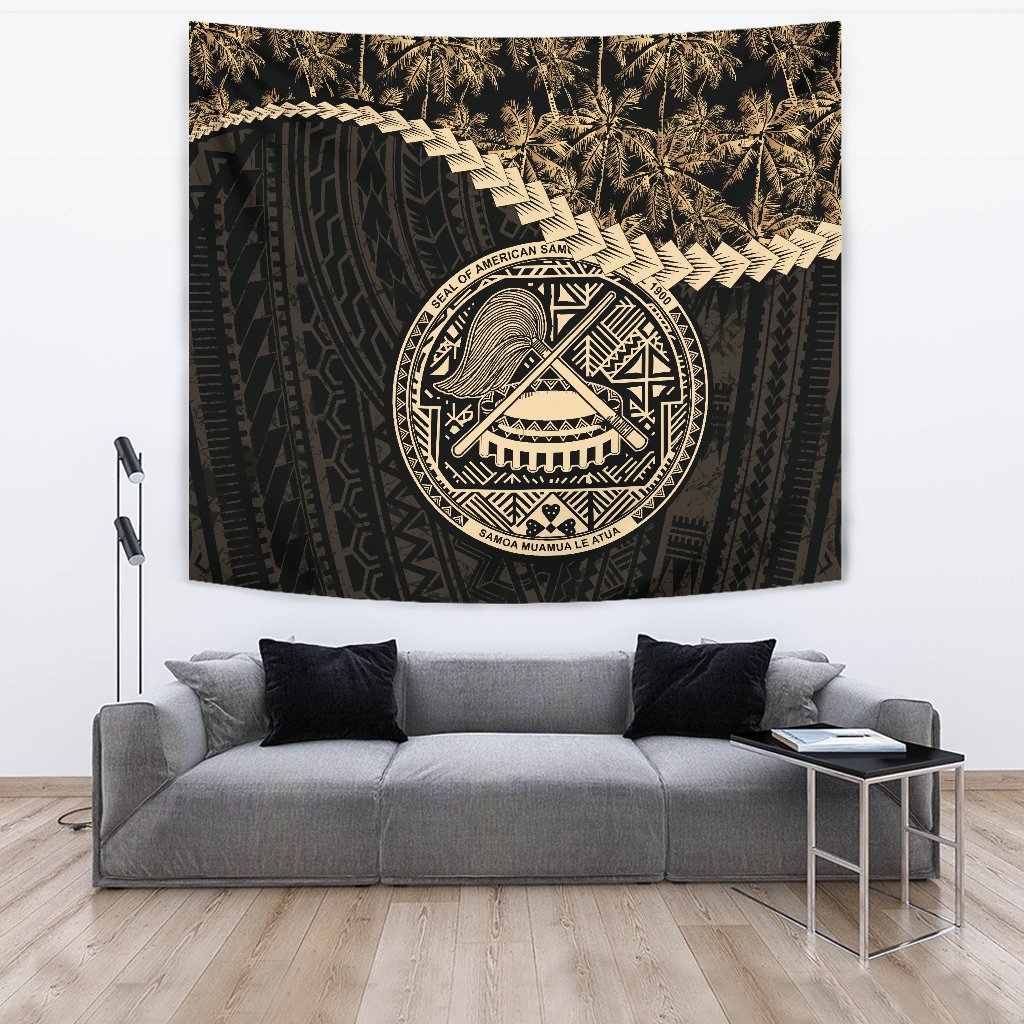 American Samoa Tapestry Coconut Golden - Vibe Hoodie Shop