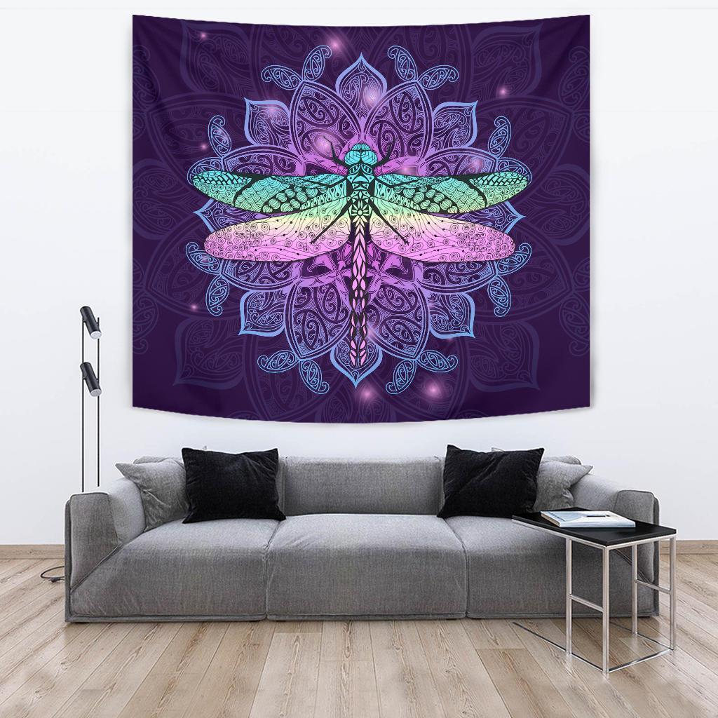 Maori Mandala Dragonfly Tapestry - Vibe Hoodie Shop