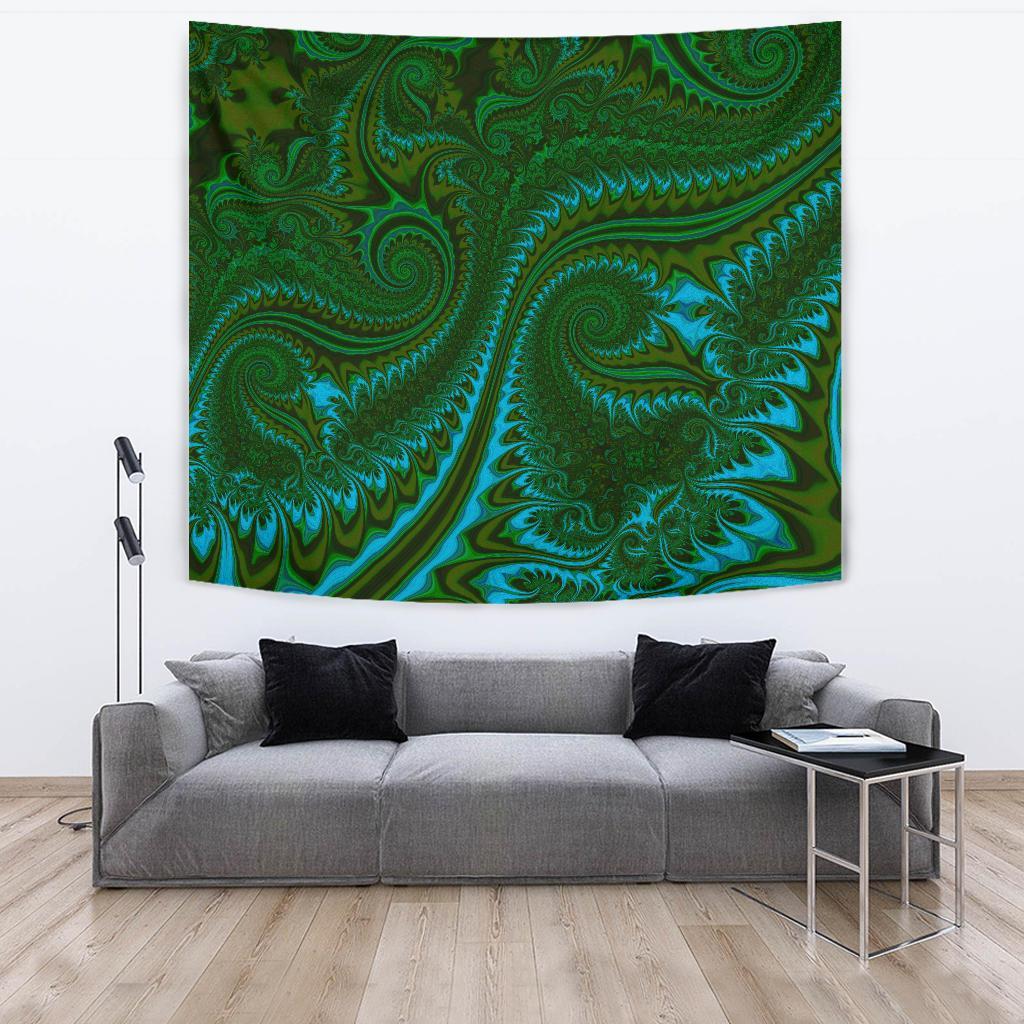 New Zealand Tapestry, Koru Fern - Abstract Style 02 - Vibe Hoodie Shop