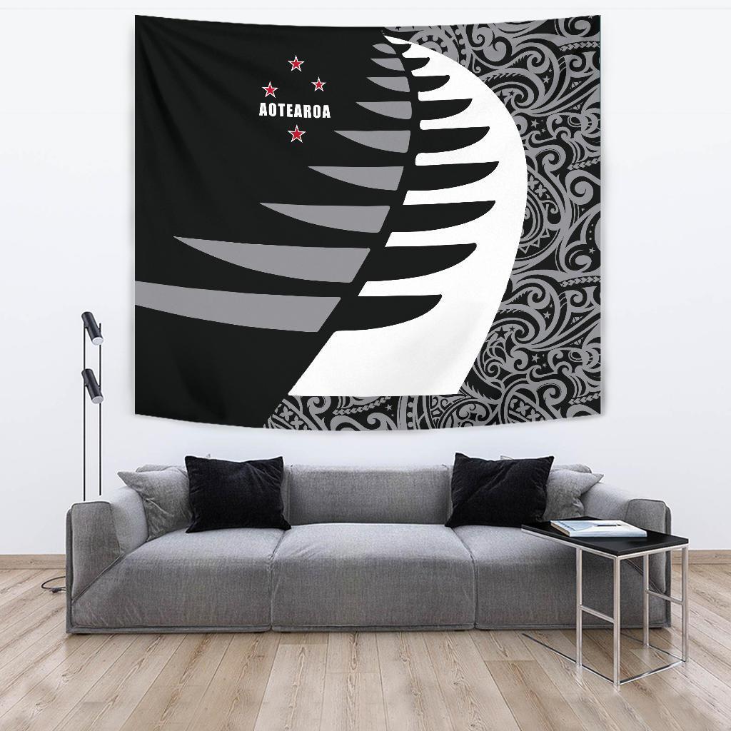 Aotearoa Silver Fern Tapestry Sailing Style - Vibe Hoodie Shop