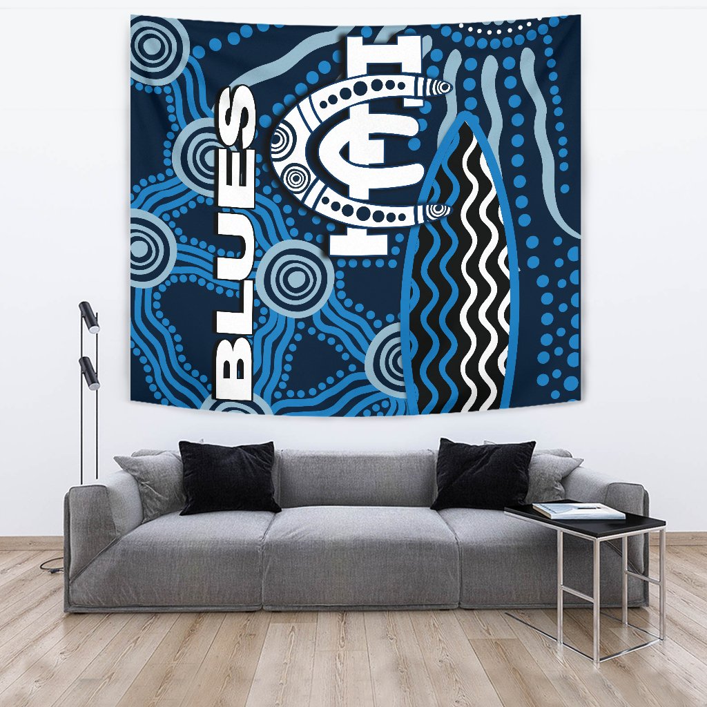 Carlton Blues Tapestry Aboriginal - Vibe Hoodie Shop