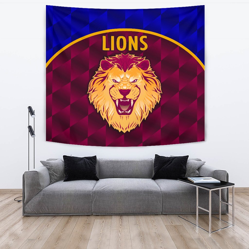 Brisbane Lions Tapestry Powerful - Vibe Hoodie Shop