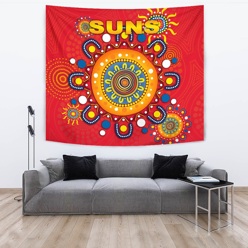 Gold Coast Tapestry Suns Indigenous - Vibe Hoodie Shop