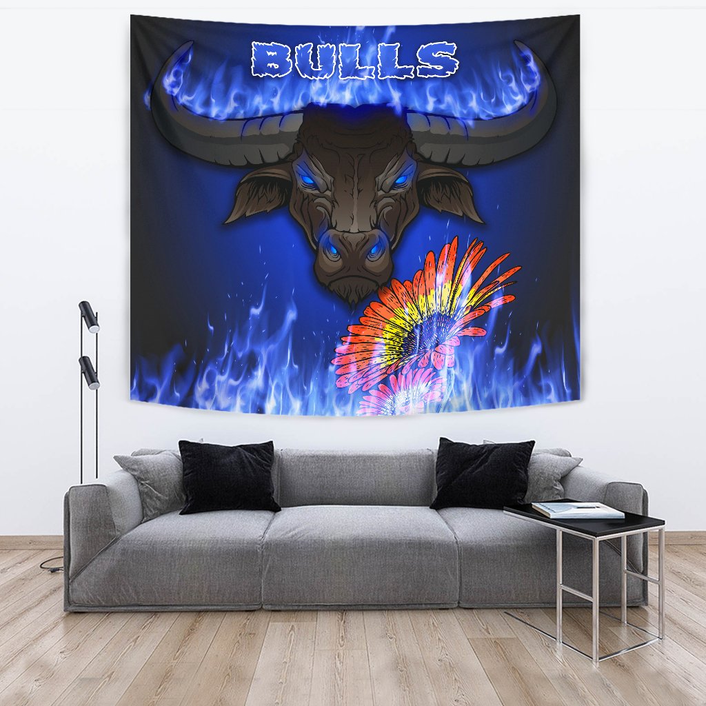 Blue Super Rugby Tapestry Bulls Barberton Daisy - Vibe Hoodie Shop