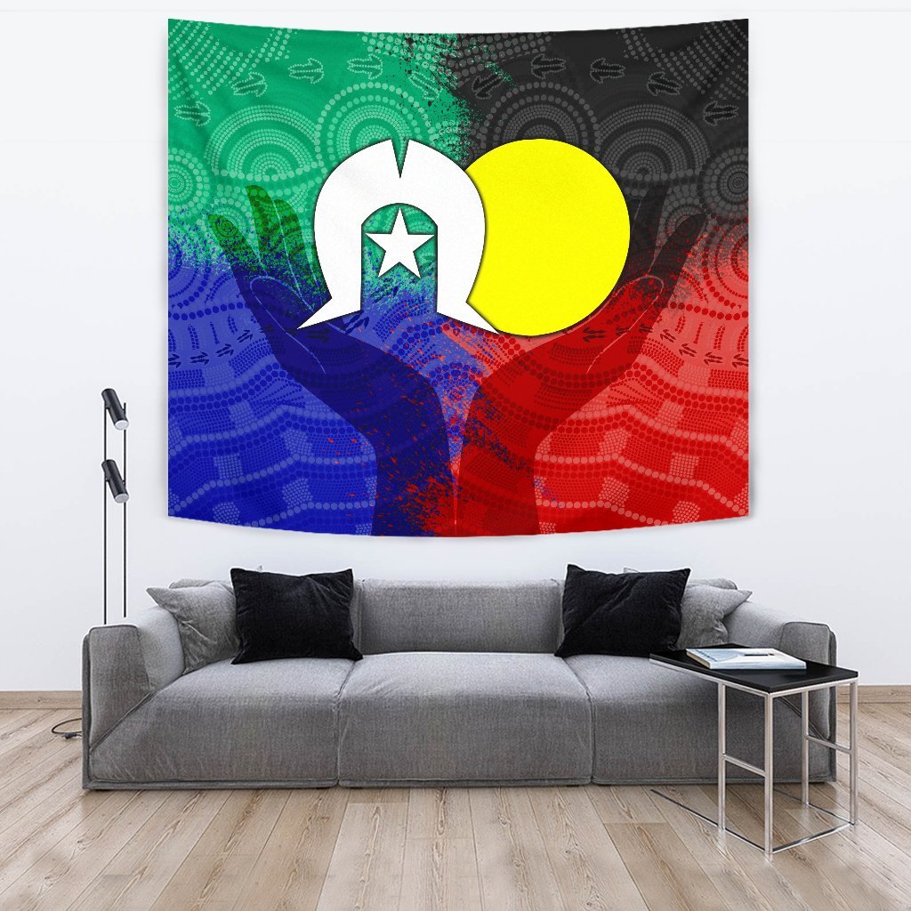 Aboriginal Tapestry - Australia NAIDOC Week Indigenous Flag Style - Vibe Hoodie Shop