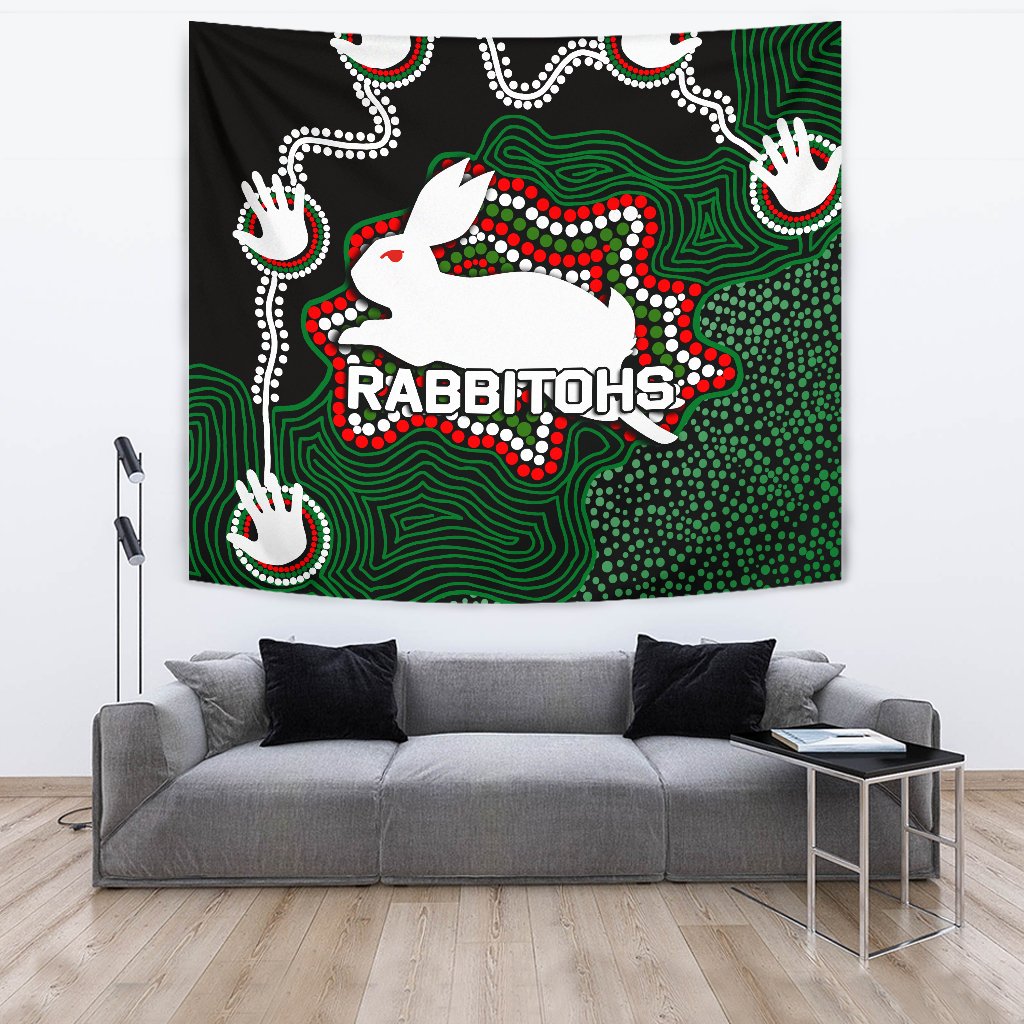 Rabbitohs Tapestry Aboriginal 2 - Vibe Hoodie Shop